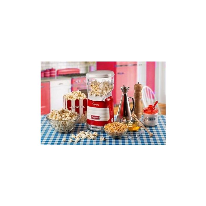 Ariete 2956 Máquina de Palomitas Party Time Popper Roja, Diseño Retro Años 50, Aperitivo Natural sin Grasas 9