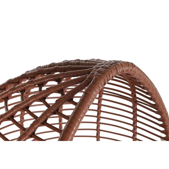 DKD Home Decor Sillón Terraza Jardín Ratán Sintético Acero, Cojines, Desmontable, Terracota Blanco, 151 Alto x 90 Ancho x 65 Fondo cm 2 DKD Home Decor Sillón Terraza Jardín Ratán Sintético Acero, Cojines, Desmontable, Terracota Blanco, 151 Alto x 90 Ancho x 65 Fondo cm 2