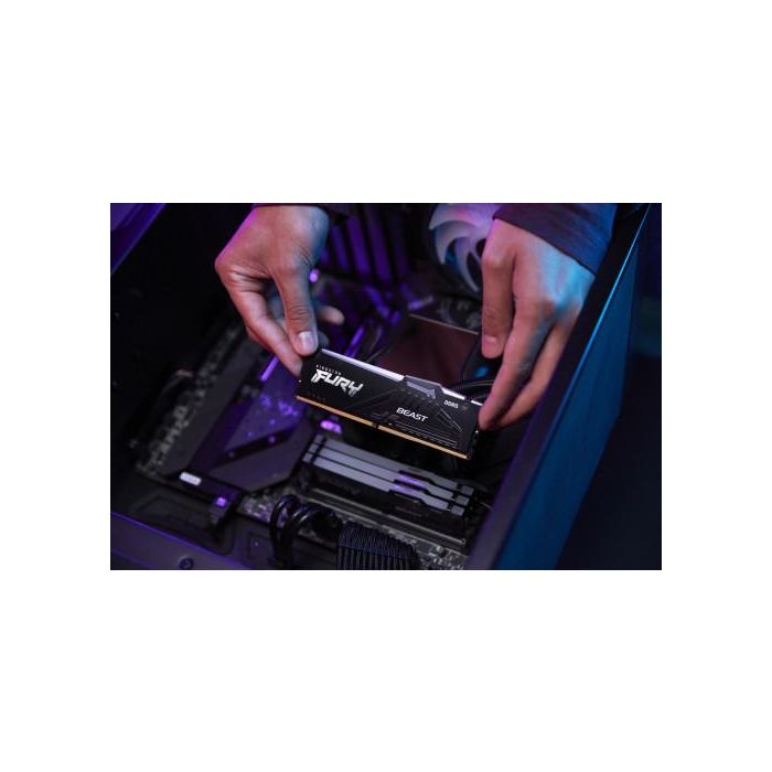 Kingston Technology FURY Beast RGB módulo de memoria 32 GB 2 x 16 GB DDR5 ECC 12 Kingston Technology FURY Beast RGB módulo de memoria 32 GB 2 x 16 GB DDR5 ECC 12