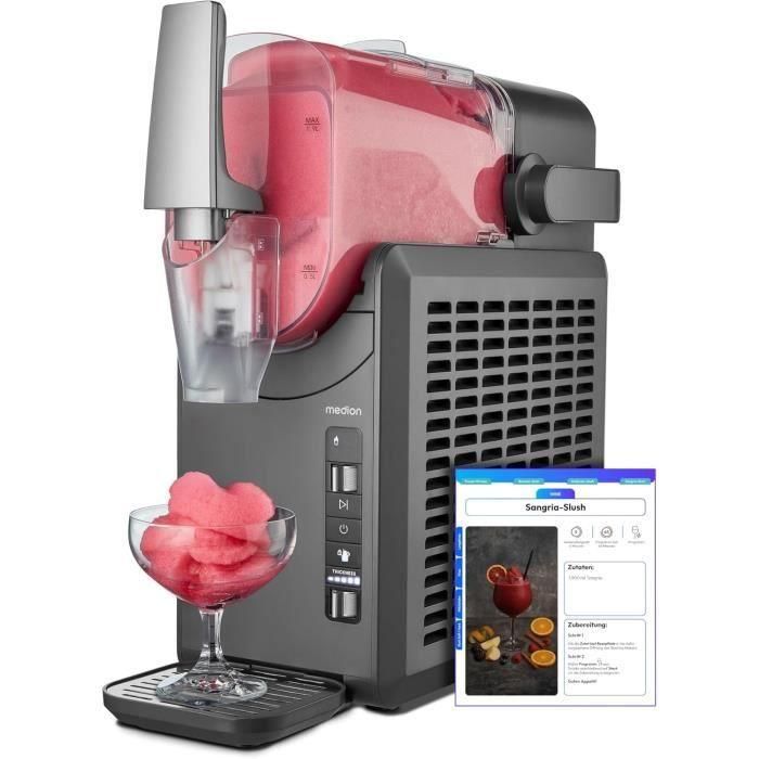 Máquina de bebidas heladas y granizadas MEDION - MD12090 - Capacidad de 2,6 L - 5 programas - 200 W 0 Máquina de bebidas heladas y granizadas MEDION - MD12090 - Capacidad de 2,6 L - 5 programas - 200 W 0