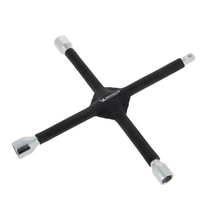 Michelin Llave Cruzada 8530 - Medidas 17/19/21mm y 1/2 Cuadrado con Revestimiento de Espuma Antideslizante