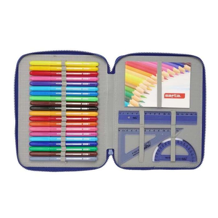 Plumier Escolar Safta Doble Grande 56 Piezas F.C. Barcelona 248x195x45 mm 3 Plumier Escolar Safta Doble Grande 56 Piezas F.C. Barcelona 248x195x45 mm 3