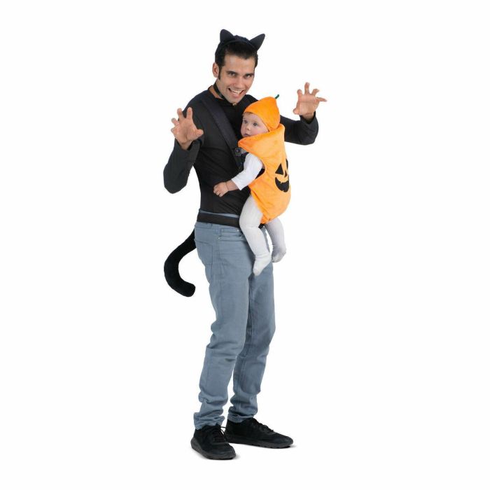 Disfraz cubremochila gato y calabaza talla one size adult Disfraz cubremochila gato y calabaza talla one size adult