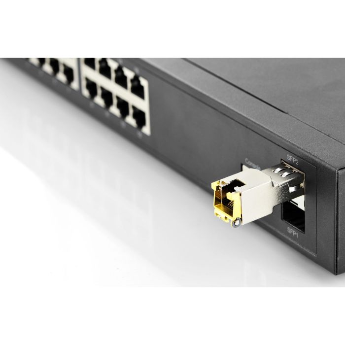 Digitus Módulo SFP Cobre RJ45 1.25 Gbps Gigabit Ethernet 100m - Transceptor Plug & Play MSA Compliant 3