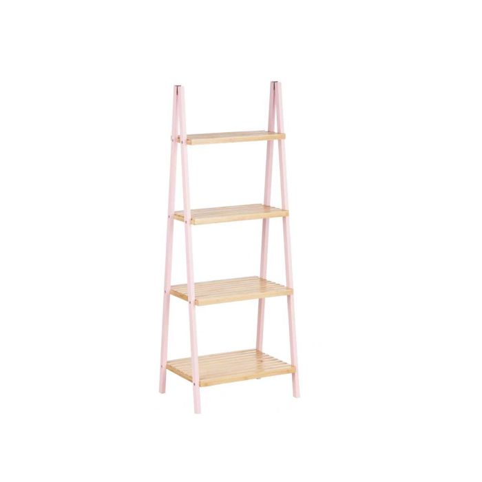 Estantería Escalera 4 Estantes Bambú Rosa Natural 40x109x30 cm - Berilo 1 Estantería Escalera 4 Estantes Bambú Rosa Natural 40x109x30 cm - Berilo 1