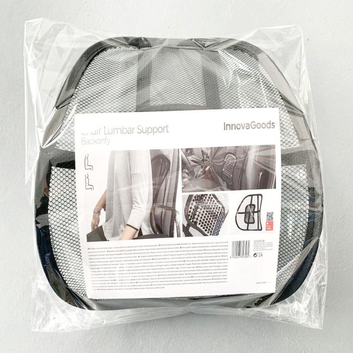 Respaldo Lumbar Portátil Transpirable Backonfy InnovaGoods 1 Respaldo Lumbar Portátil Transpirable Backonfy InnovaGoods 1