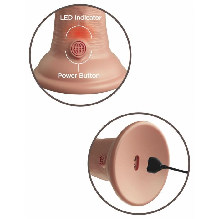 Consolador Realista Pipedream - King Cock Silicona Natural 1 Consolador Realista Pipedream - King Cock Silicona Natural 1