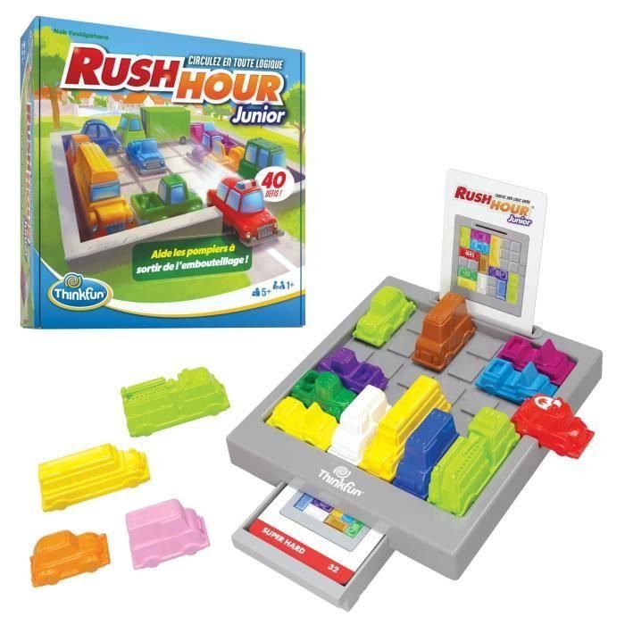 Ravensburger RAV00076604 ThinkFun Rush Hour Junior Juego de Lógica Puzzle Atasco de Tráfico 40 Desafíos 4 Niveles +5 Años 1 Ravensburger RAV00076604 ThinkFun Rush Hour Junior Juego de Lógica Puzzle Atasco de Tráfico 40 Desafíos 4 Niveles +5 Años 1