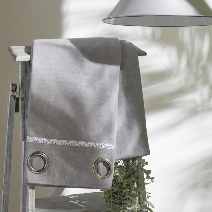Cortina - HOY - CHARME - Chambray Capucine - 140 x 240 cm Cortina - HOY - CHARME - Chambray Capucine - 140 x 240 cm