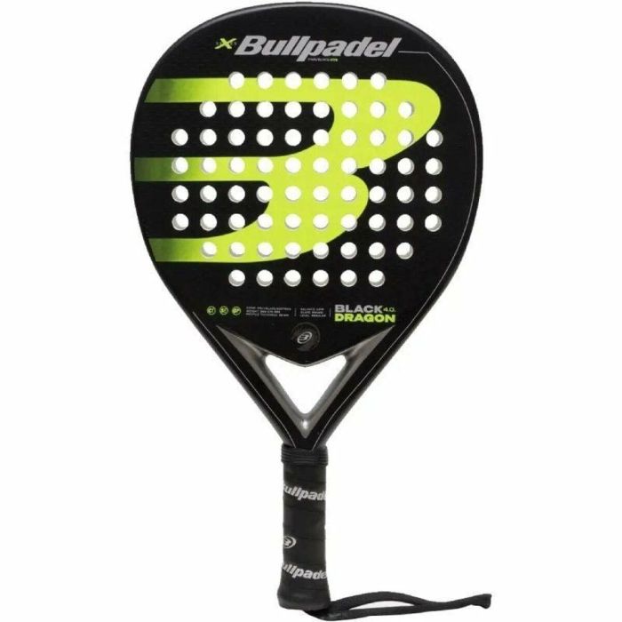 Pala de Pádel Bullpadel Black Dragon 4.0/ Negro y Verde Pala de Pádel Bullpadel Black Dragon 4.0/ Negro y Verde