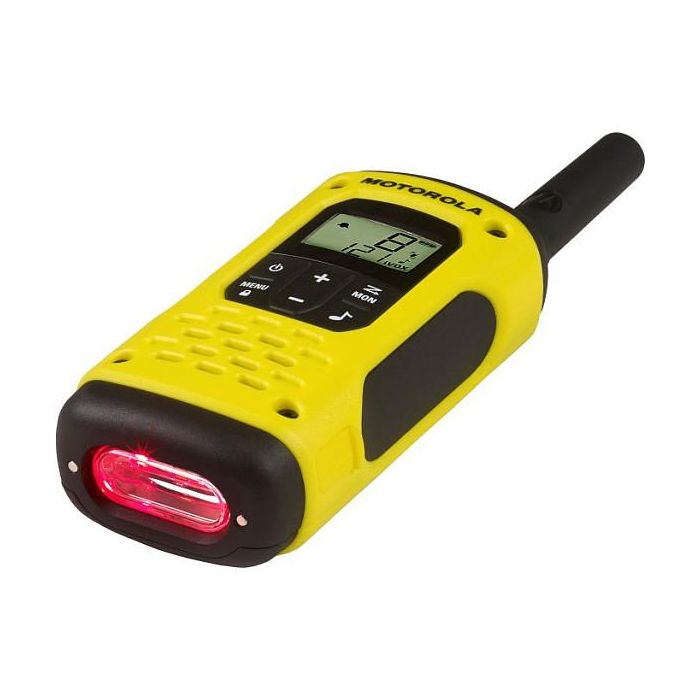 Motorola Walkie Talkie T92H2O Duo, Alcance Hasta 10Km, Resistente Agua IP67, Incluye Cargador y 2 Unidades, Color Negro y Amarillo, Modelo A9P00811YWCMAG