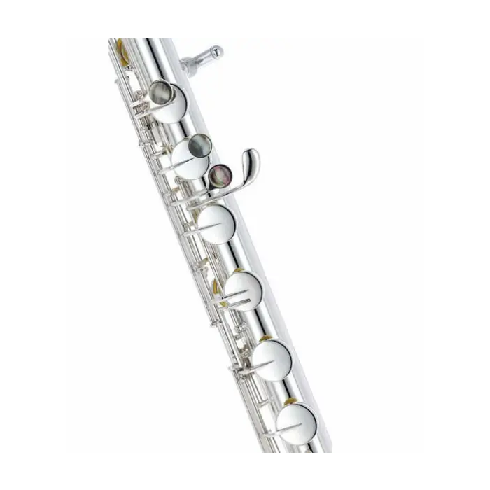 Pearl Flute Flauta Bajo PFB305E - Cabeza Curvada, Plateada, Pie: Do, Mecanismo de Mi Dividido, Accesorios Incluidos 4 Pearl Flute Flauta Bajo PFB305E - Cabeza Curvada, Plateada, Pie: Do, Mecanismo de Mi Dividido, Accesorios Incluidos 4