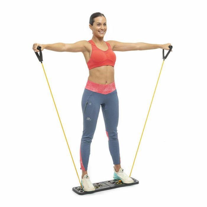 Pack Tabla de Flexiones Push-Up y Set de Bandas de Resistencia con Accesorios y Guía de Ejercicios InnovaGoods 25