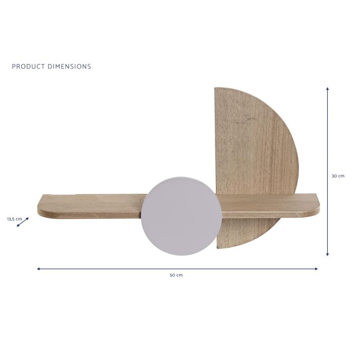 DKD Home Decor Estante Scandi Natural Malva Pino 50x30x13.5 cm (2 Unidades) 3