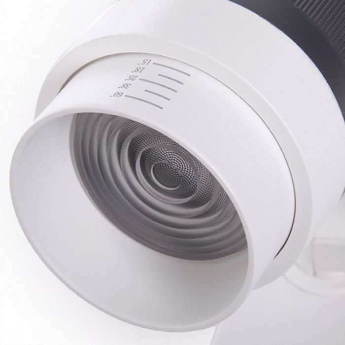Foco de Carril LED 30W 2.700Lm CRI90 6000ºK "Kayla" Trifásico Apertura Variable 50.000H [GMD-FTL03-T-30-CW]