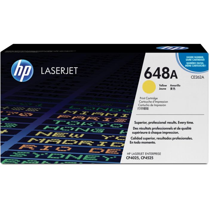 HP CE262A Tóner Original LaserJet 648A Amarillo de Capacidad Estándar, 11.000 páginas, 1-pack