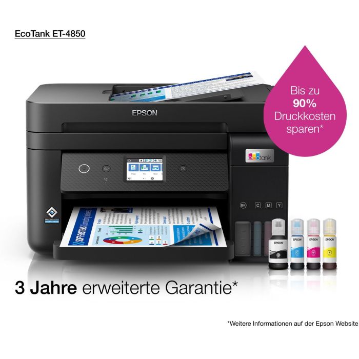 Epson EcoTank ET-4850 C11CJ60402 - Impresora Multifunción Inyección de Tinta Color, Wi-Fi, Doble Cara Automático, Escáner Plano, Fax 17