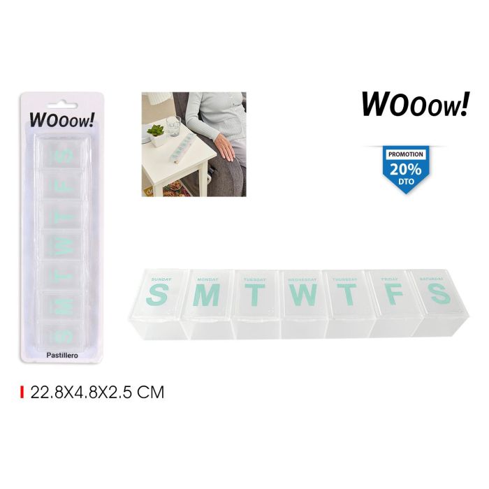 Pastillero Alargado Wooow - Práctico y Estiloso (36 Unidades) Pastillero Alargado Wooow - Práctico y Estiloso (36 Unidades)