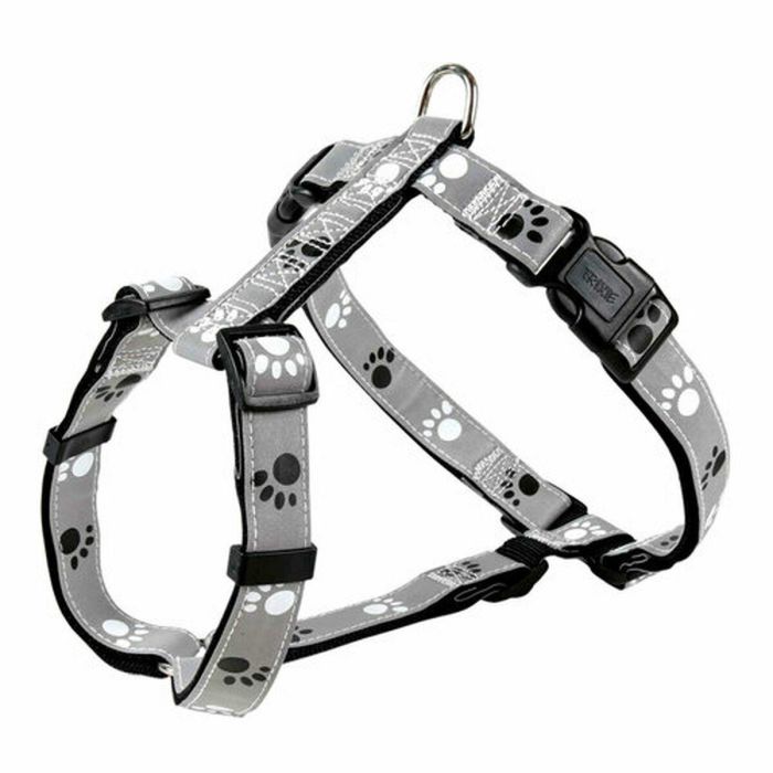 Arnés para Perro Trixie Silver Reflect Negro Gris S/M 4 Arnés para Perro Trixie Silver Reflect Negro Gris S/M 4
