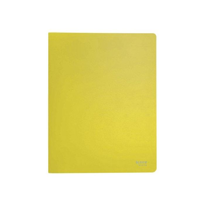 Leitz 46760015 Carpeta de polipropileno reciclado amarillo, 20 fundas A4
