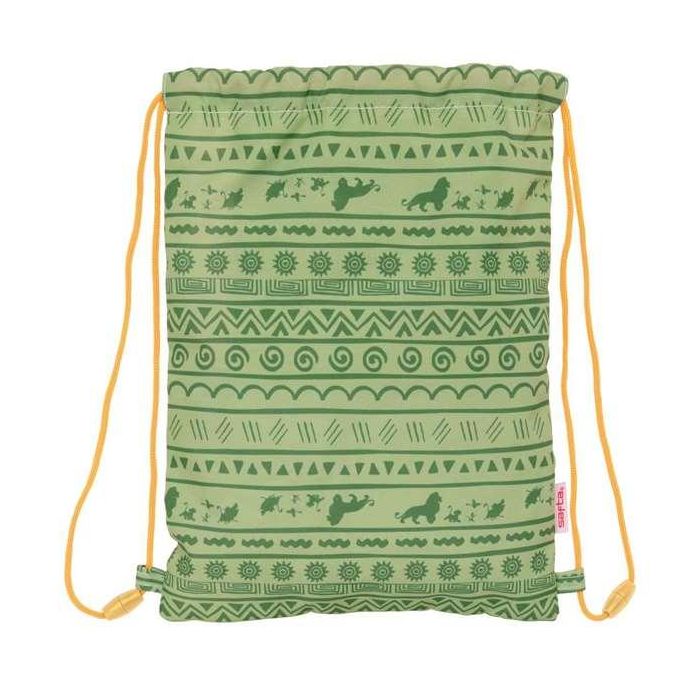 Bolsa Mochila con Cuerdas Mufasa Verde Beige 26 x 34 x 1 cm 4