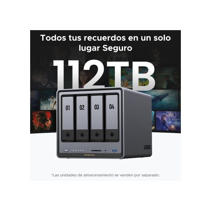 Ugreen Nasync Dxp4800 Plus Nas Escritorio Intel® Pentium® Gold 8505 8 Gb Ddr5 0 Tb Ugos Pro 3 Ugreen Nasync Dxp4800 Plus Nas Escritorio Intel® Pentium® Gold 8505 8 Gb Ddr5 0 Tb Ugos Pro 3