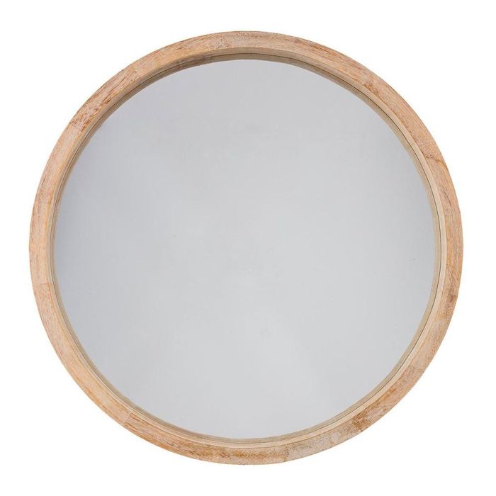 Atmosphera Espejo redondo marco de madera color natural Ø50cm 0 Atmosphera Espejo redondo marco de madera color natural Ø50cm 0