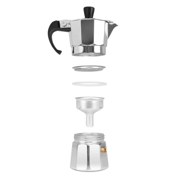 Cafetera Italiana Orbegozo KF 100 1T Plateado Aluminio 1 Taza 2 Cafetera Italiana Orbegozo KF 100 1T Plateado Aluminio 1 Taza 2