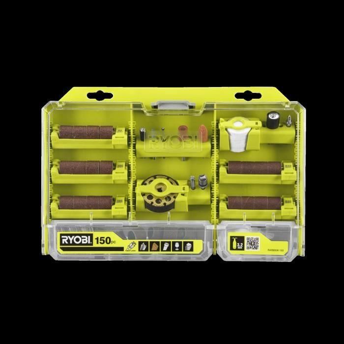 Caja RYOBI RAR800K-150 - 150 piezas multiusos con sistema Twist Lock 2 Caja RYOBI RAR800K-150 - 150 piezas multiusos con sistema Twist Lock 2