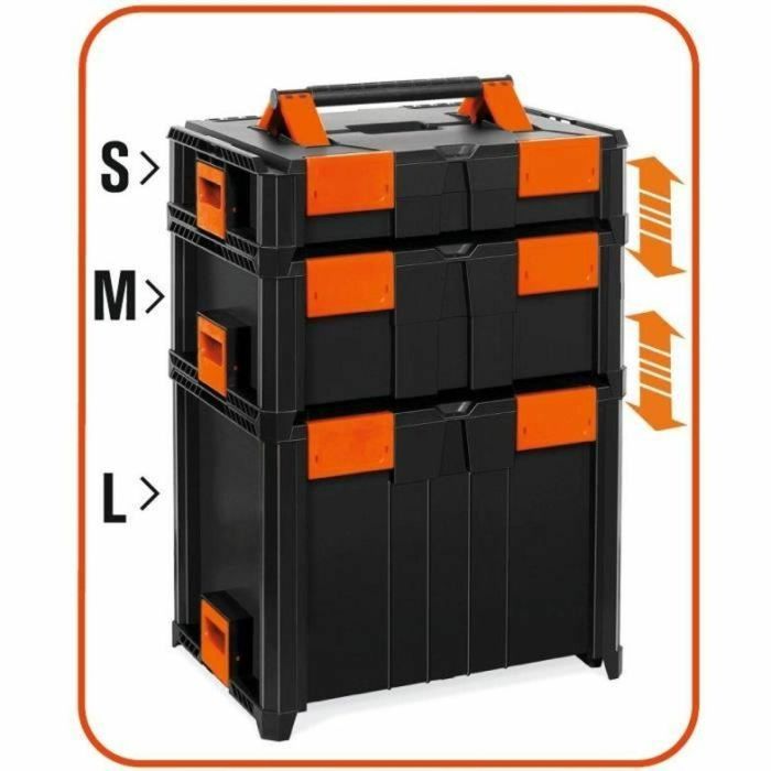 Tood TOO4009292796604 Maletín profesional encajable ABS 46 x 34 x 14 cm 1 Tood TOO4009292796604 Maletín profesional encajable ABS 46 x 34 x 14 cm 1