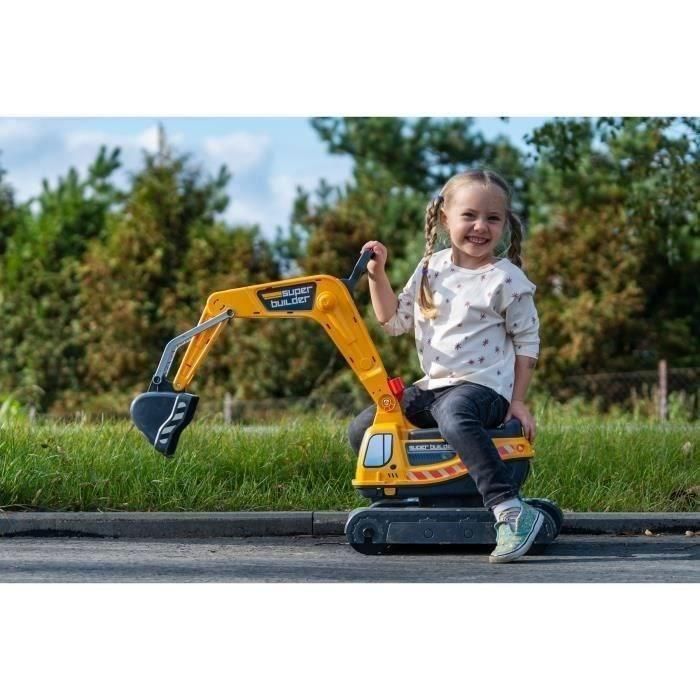 FALK Excavadora de Juguete Power Shift Articulada con Cabina Giratoria 360°, Chasis 8 Ruedas, Color Amarillo para Niños 2+ Años 5 FALK Excavadora de Juguete Power Shift Articulada con Cabina Giratoria 360°, Chasis 8 Ruedas, Color Amarillo para Niños 2+ Años 5