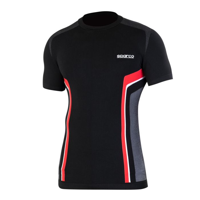 Camiseta de Manga Corta Hombre Sparco HYPER-T Negro Rojo M Camiseta de Manga Corta Hombre Sparco HYPER-T Negro Rojo M