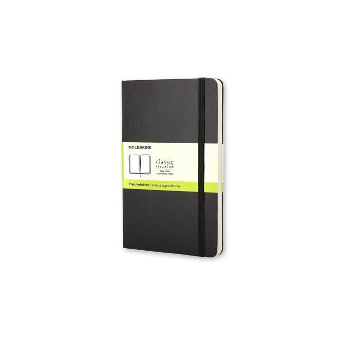 Moleskine Libreta Clásica Tapa Dura Negra QP012 A6 Lisa 9x14cm 192 Hojas