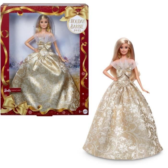 Barbie Muñeca Feliz Navidad JBH95 - MATJBH95 - Muñeca Rubia Coleccionable