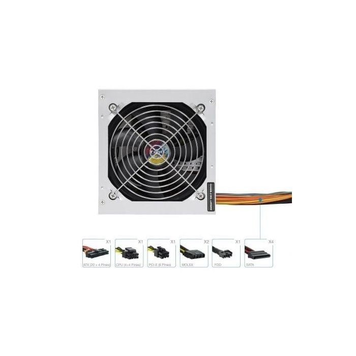 Fuente de Alimentación TooQ TQAPOLO-500SP/ 500W/ Ventilador 12cm 2