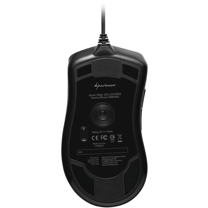 Sharkoon Skiller SGM2 Ratón Gaming Óptico Ergonómico USB con Cable, 6400 DPI, 6 Botones, Negro 4 Sharkoon Skiller SGM2 Ratón Gaming Óptico Ergonómico USB con Cable, 6400 DPI, 6 Botones, Negro 4