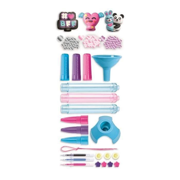 Clementoni 18872 Mini Laboratorios Bolígrafos Best Friends - Kit Creativo para Montar y Personalizar 3 Bolígrafos con Tintas de Colores 3 Clementoni 18872 Mini Laboratorios Bolígrafos Best Friends - Kit Creativo para Montar y Personalizar 3 Bolígrafos con Tintas de Colores 3