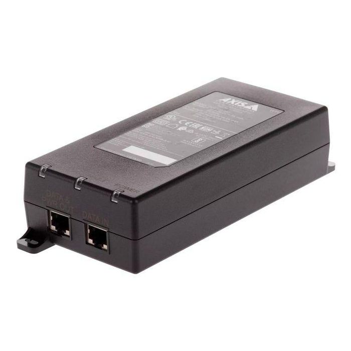 Axis Midspan 90W AC/DC PoE Inyector IEEE 802.3bt - Alimentación para cámaras IP y equipos de red, compatible con 24V AC / 20-26.4V DC
