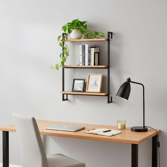 Estantería Max Home Hierro Madera MDF 40 X 55 X 12 cm (4 Unidades) 2