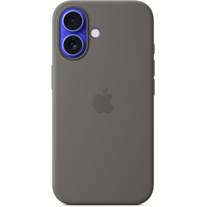 Apple iPhone 16 Funda de Silicona con MagSafe Gris Piedra