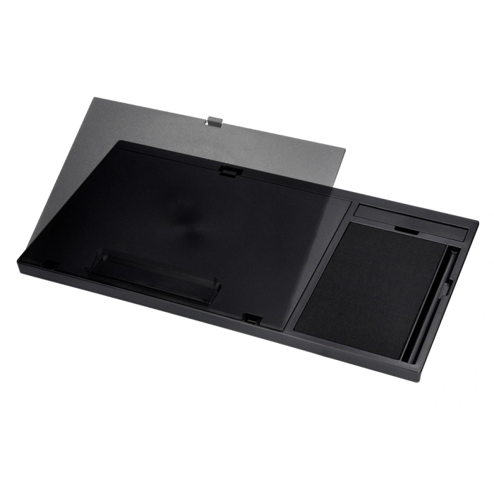 Q-connect Soporte Portátil Multifuncional Ajustable Hasta 17 Pulgadas, Soporte Movil y Ratón, 7 Ángulos, Negro 4