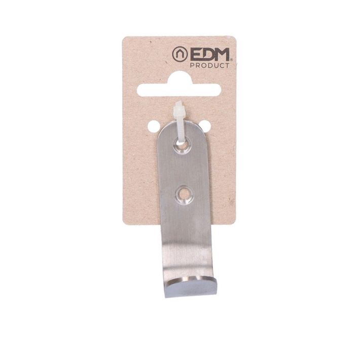 Edm Colgador simple acabado inox mate 6 x 4 cm Edm Colgador simple acabado inox mate 6 x 4 cm