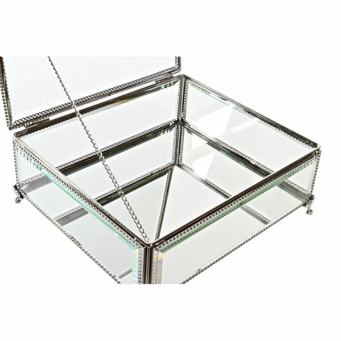 Joyero Tradicional DKD Home Decor Plateado Transparente 21 x 10 x 25 cm 1 Joyero Tradicional DKD Home Decor Plateado Transparente 21 x 10 x 25 cm 1