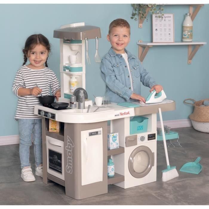 Tefal Cocina de Juguete Clean Juego de Imitación Infantil con Fregadero, Horno, Frigorífico, Campana, Cafetera y Accesorios 3