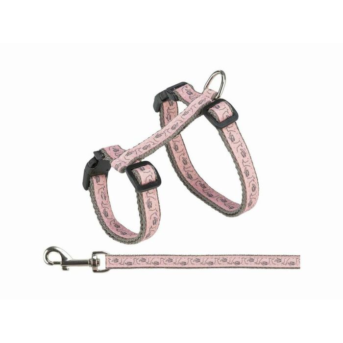 Arnés para Gato Trixie Gris Rosa