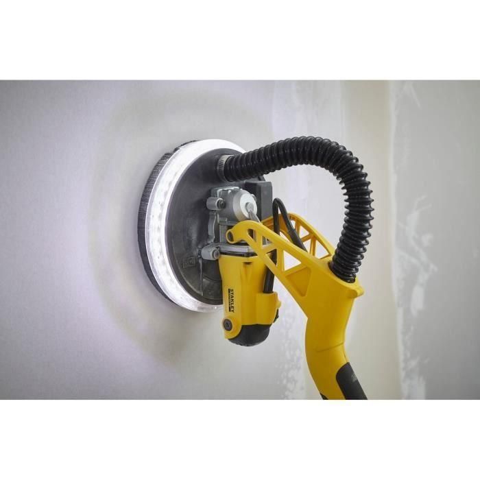 Stanley FatMax SFMEE500S-QS Lijadora Eléctrica 750W para Panel Yeso y Techos de Escayola, Brazo Extensible 1.8m, Velocidad Variable y Plegable. 4 Stanley FatMax SFMEE500S-QS Lijadora Eléctrica 750W para Panel Yeso y Techos de Escayola, Brazo Extensible 1.8m, Velocidad Variable y Plegable. 4