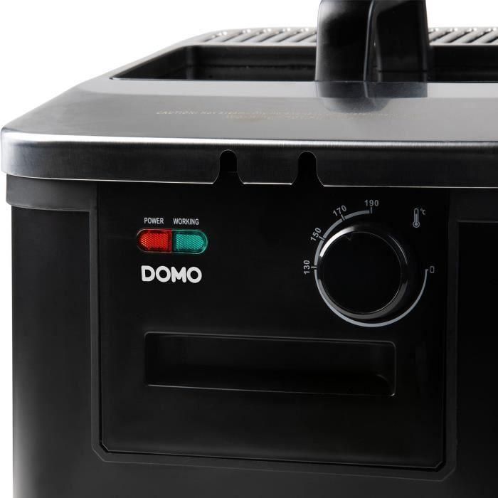 Freidora - DOMO - DO545FR - 4 Litros - 2000 Vatios - Temperatura Ajustable 130-190°C 4