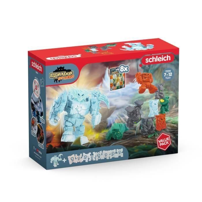 Schleich SCH72226 Figura de Ice Robot Value Pack, de la gama Eldrador Creatures
