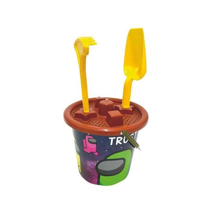 AVC Juego de Cubos de Playa con Pala, Rastrillo y Cedazo - Surtido de Colores - Modelos Surtidos AVC Juego de Cubos de Playa con Pala, Rastrillo y Cedazo - Surtido de Colores - Modelos Surtidos