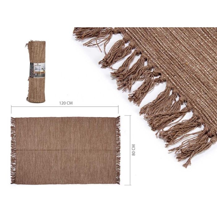 Alfombra De Algodon Marron 80X120Cm Giftdecor (12 Unidades) Alfombra De Algodon Marron 80X120Cm Giftdecor (12 Unidades)